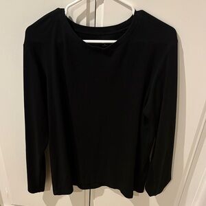 Uniqlo Women's Black Long Sleeve Top
